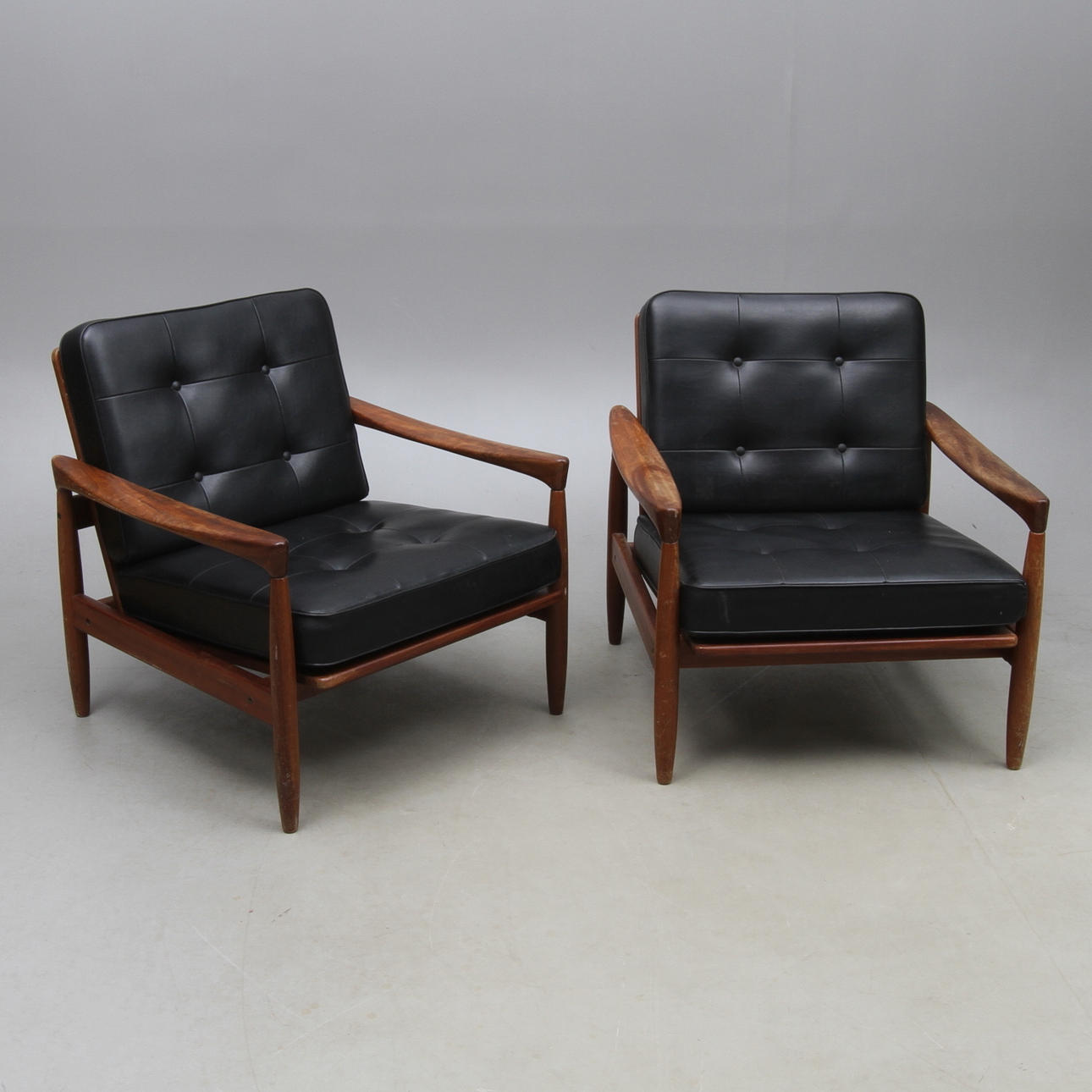 FÅTÖLJER 1 par, "Kolding" Erik Wörtz.