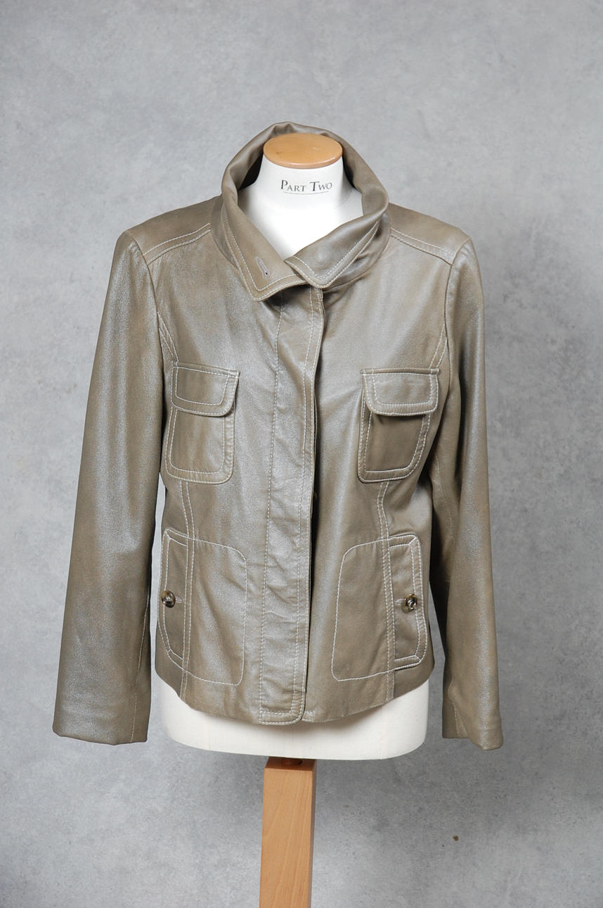 JACKA, skinn, Max Mara.