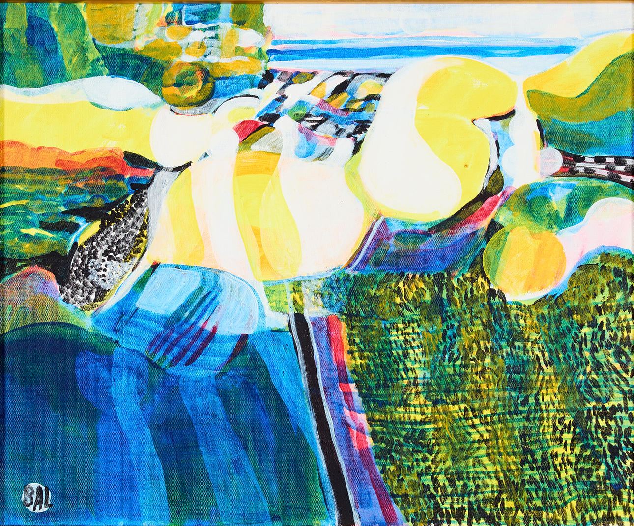 BENGT ARNE LINDEROS. Composition in yellow.