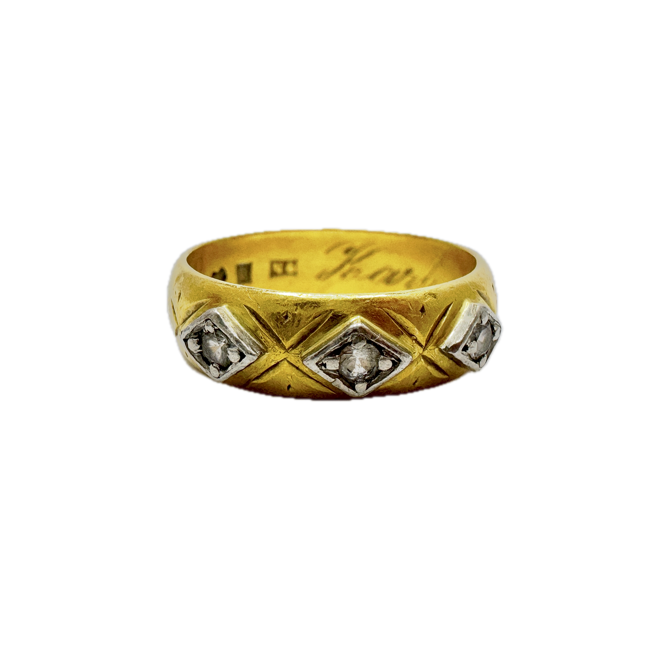 Ring 23k Gold. Sweden in 1891.