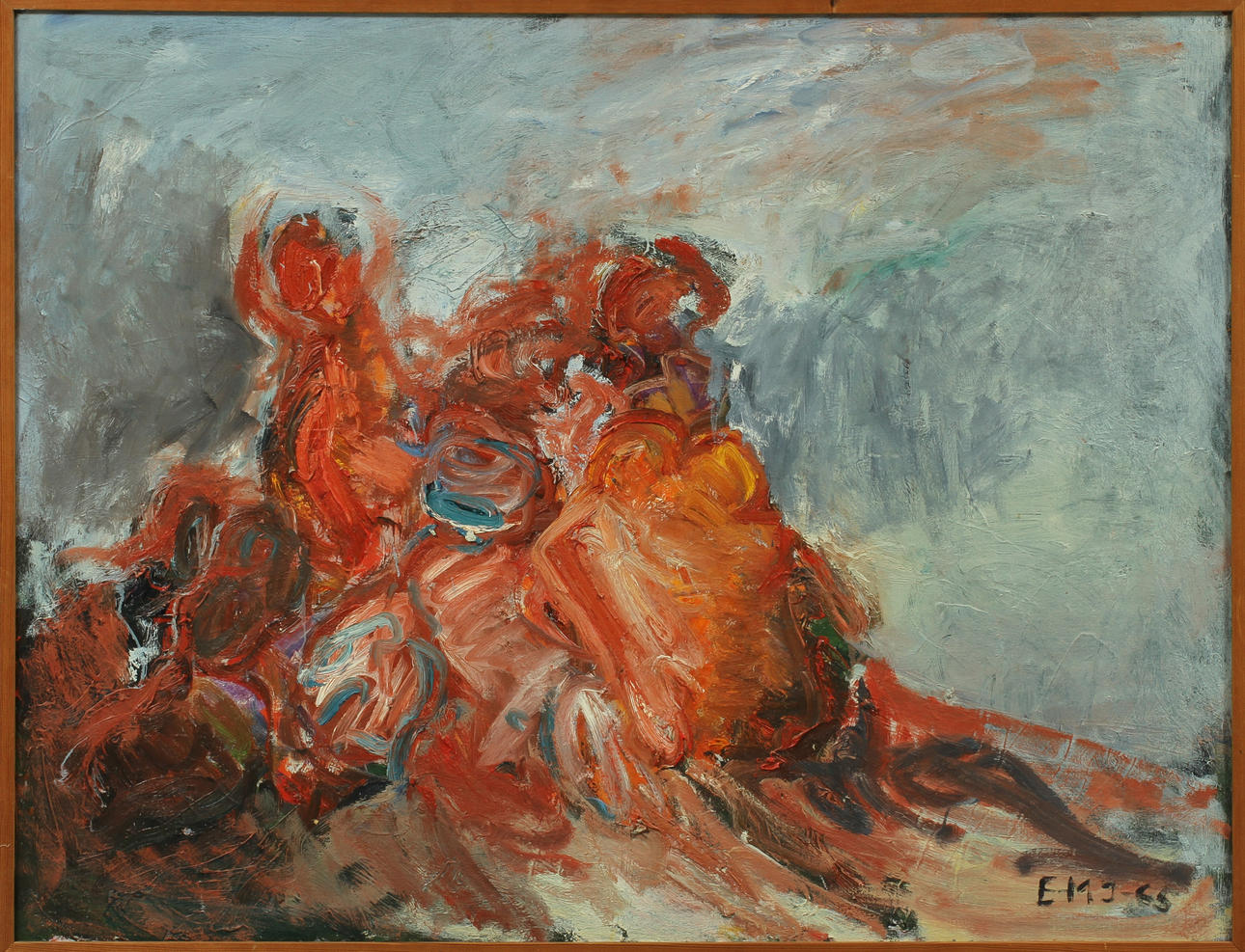 ELSE-MAJ JOHANSSON. "Baccanal". Signerad och daterad -65.