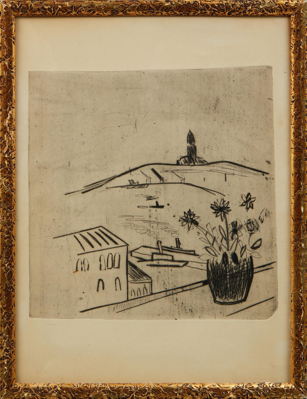 IVAN IVARSON. Vista de Gotemburgo. Grabado.