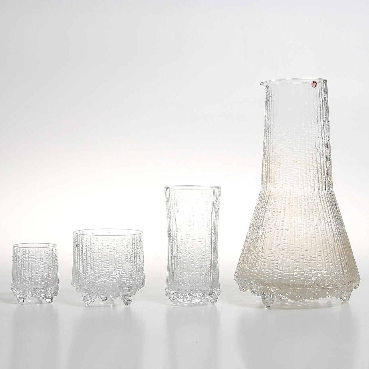 GLASSERVIS, 22 delar, "Ultima Thule", Tapio Wirkkala, Iittala, Finland.