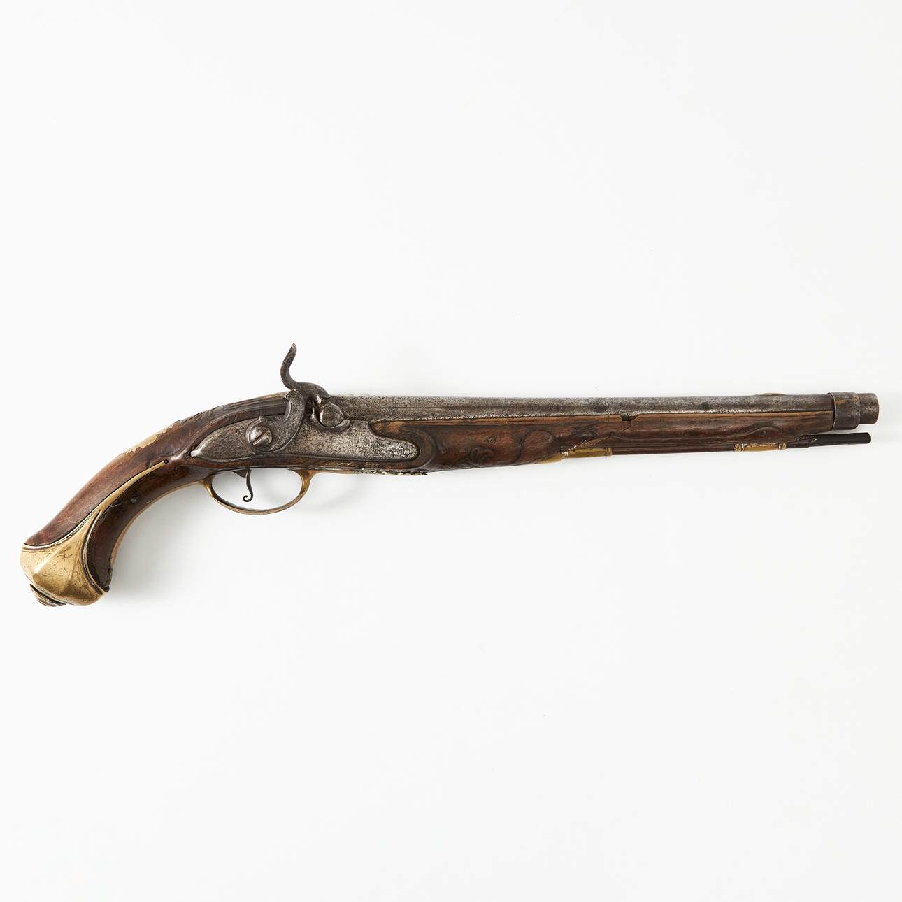SLAG LOCK PISTOL, modified from flintlock, 18th century. Weapons ...