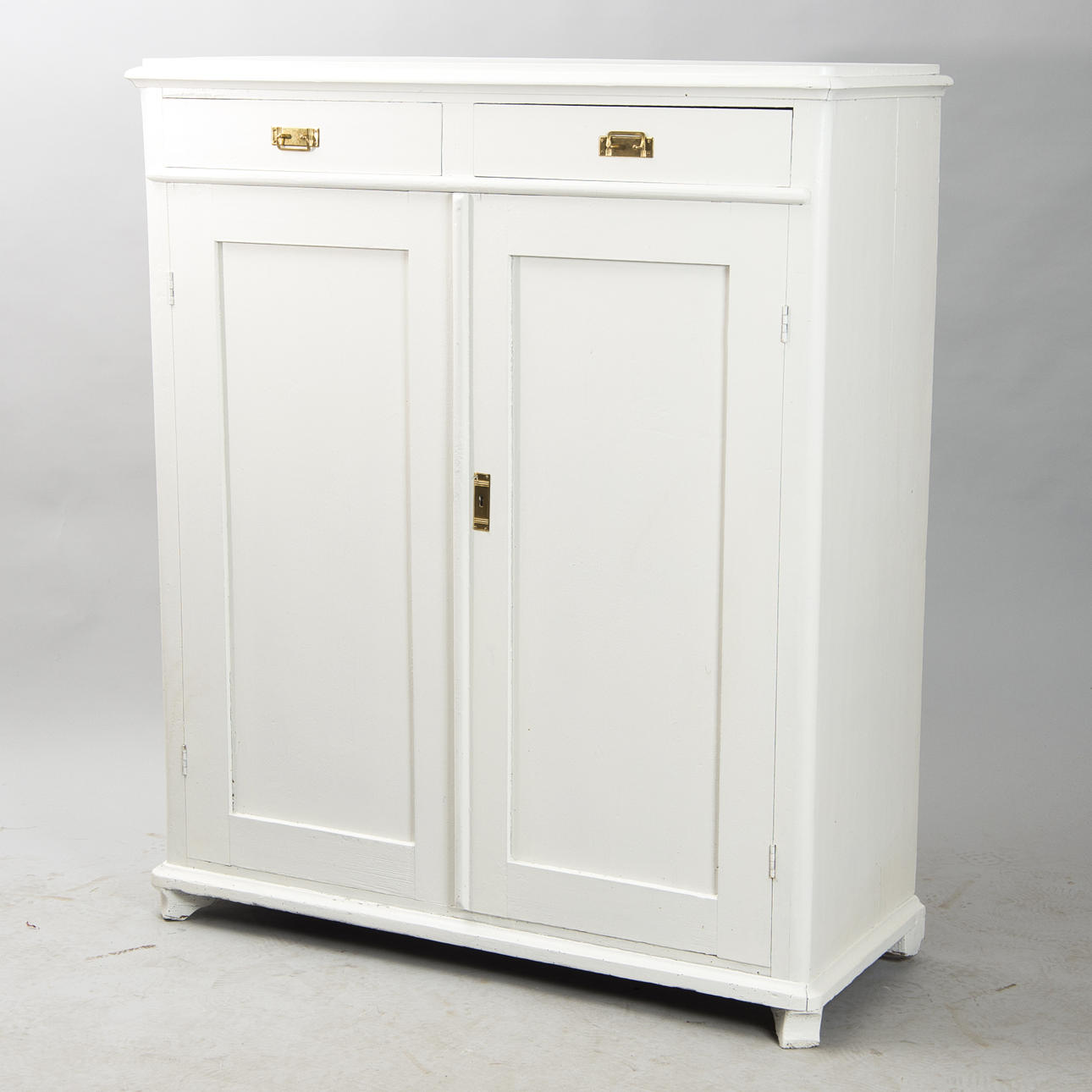 SKÅP, vitmålat, sent 1800-tal.