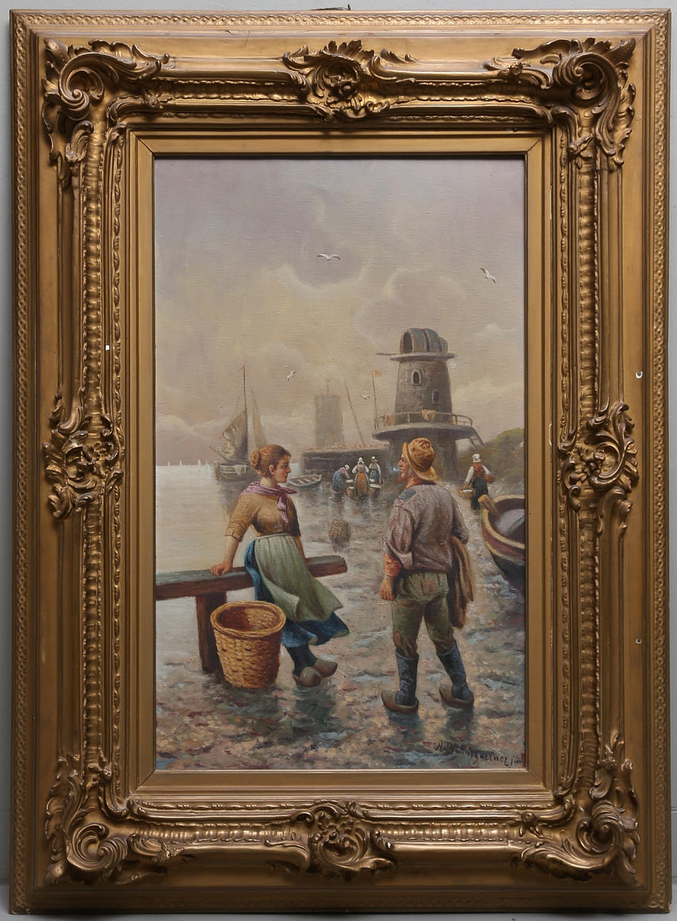 ADOLF BAUMGARTNER JUNIOR. Olja på duk, signerad.