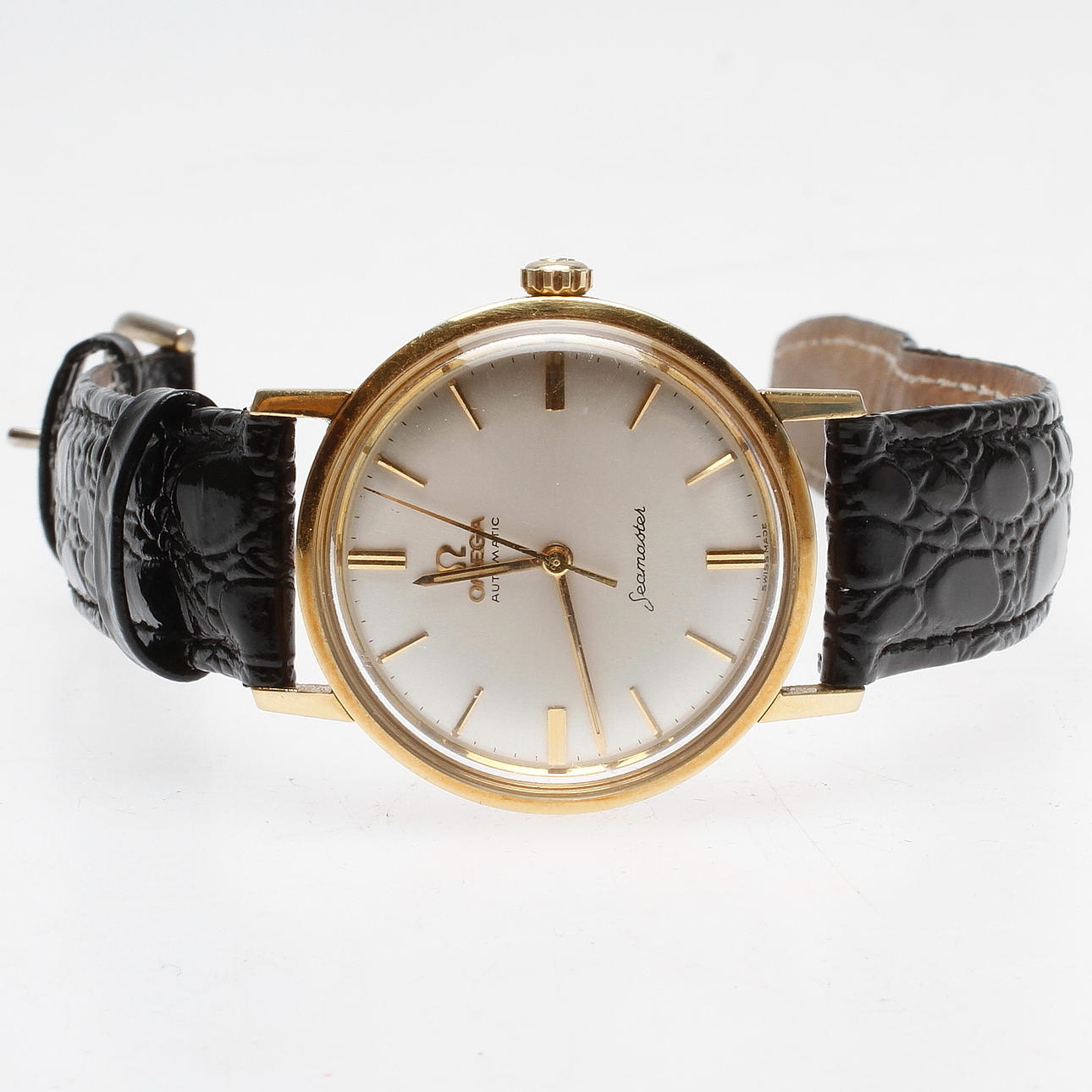 HERRARMBANDSUR, Omega, Seamaster, 18k guld, automatic.