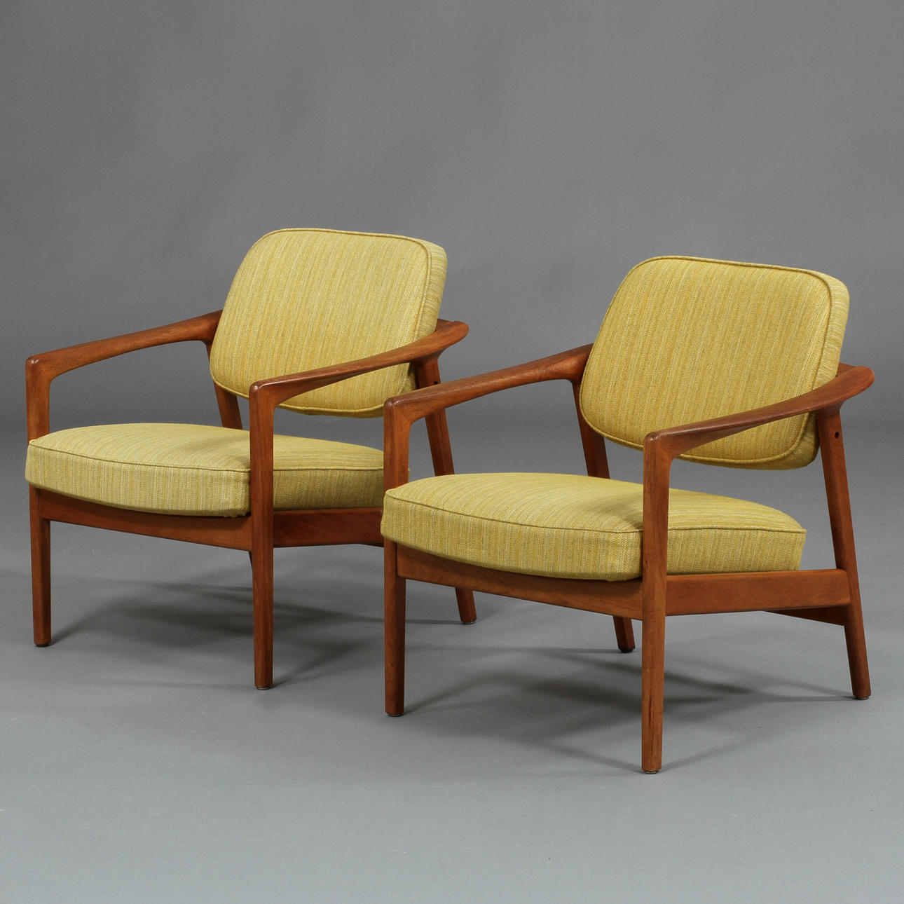 FÅTÖLJER, ett par. Folke Ohlsson, Dux 1960/70-tal.