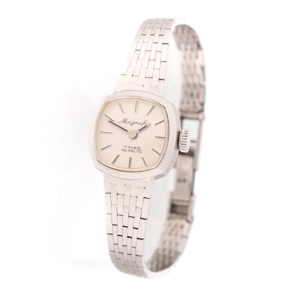 MAGNIFIC. Armbandsur, Silver, 1900-tal.