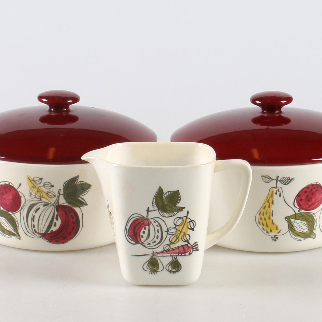 KAROTTER, samt såssnipa, porslin, "Verdura", Rörstrand.