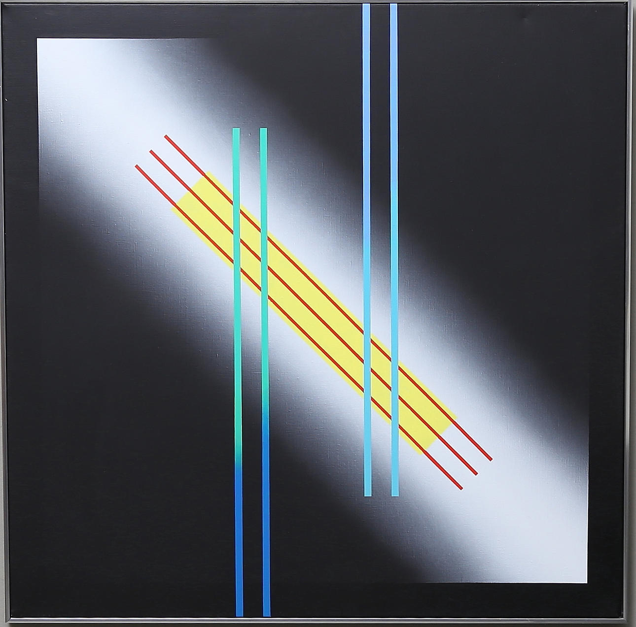 LENNART KÄRRABO. "Mirage". Akryl på duk. Signerad och daterad 1990-91.