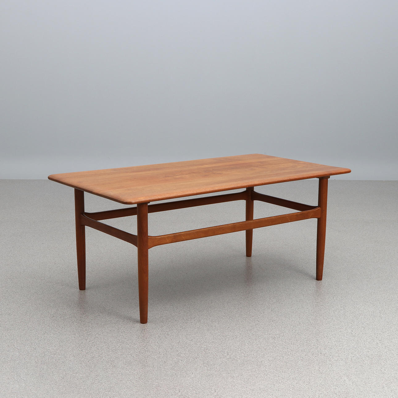 COFFEE TABLE. It's teak. Denmark, 1960s. Marked underneath.