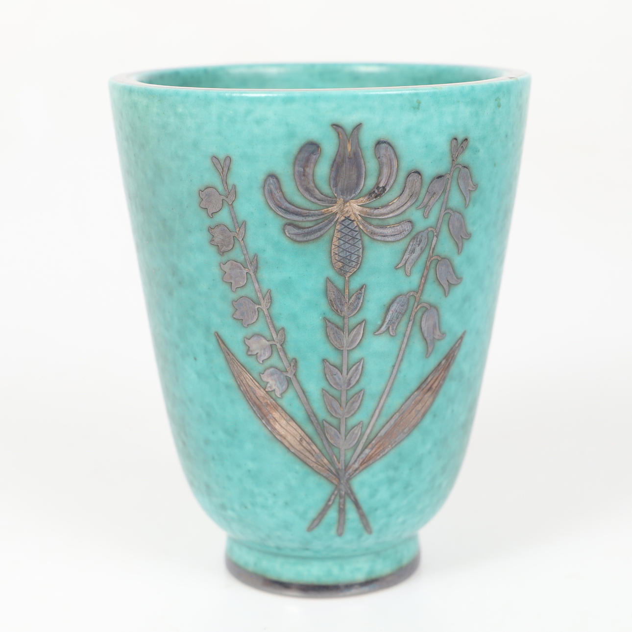 WILHELM KÅGE. Vase, „Argenta“, stentøj, Gustavsberg.