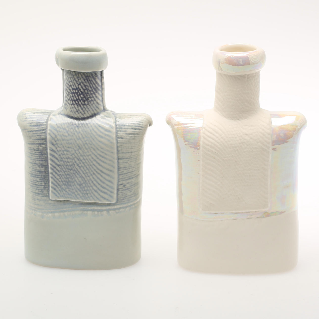 SUSANNE ÖHLEN. VASER, 2 st. Keramik, signerade. Rörstrand.