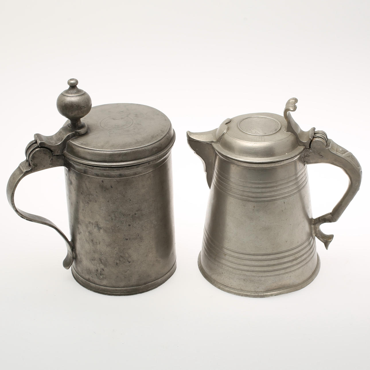 TENNSTOP, 2 st. Sverige 1800-tal.