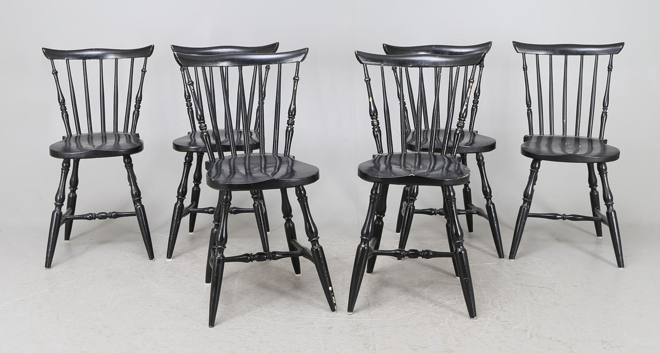 PINNSTOLAR, 6 st, möjligen Nesto, 1900-tal.