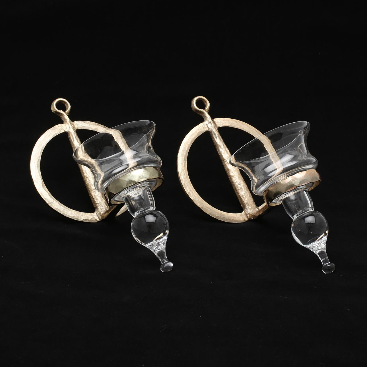 VÄGGLAMPETTER, ett par, Erik Höglund, Boda.