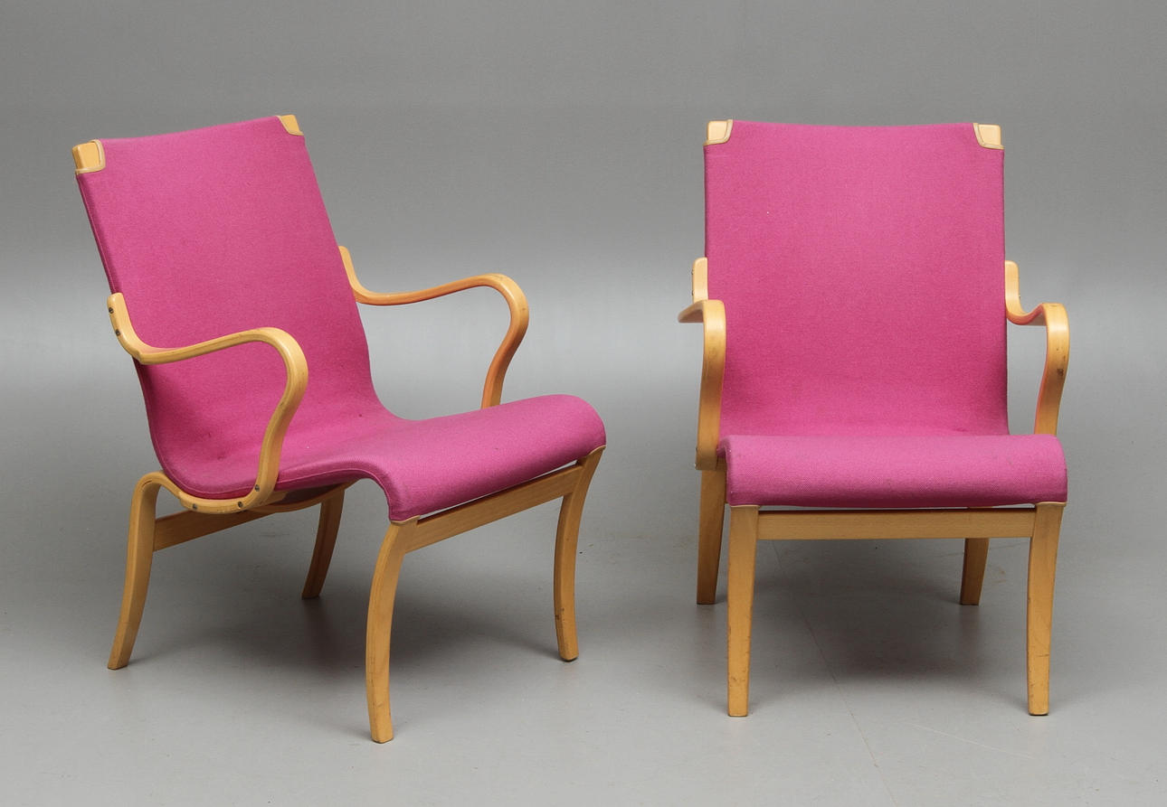 FÅTÖLJER 1 par, "Mina" Bruno Mathsson.