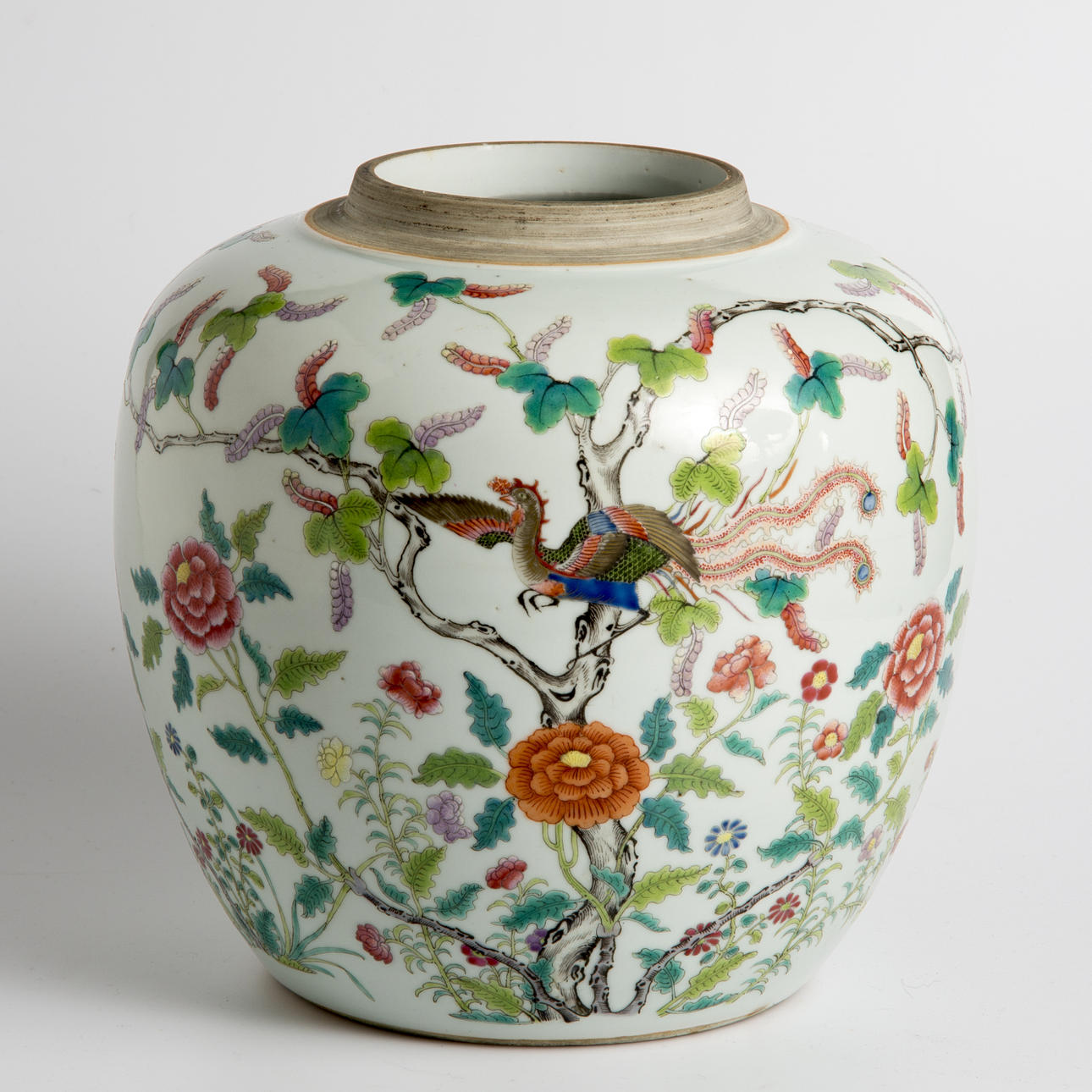 KRUS, porslin, famille rose, Kina, 1800/1900-tal.