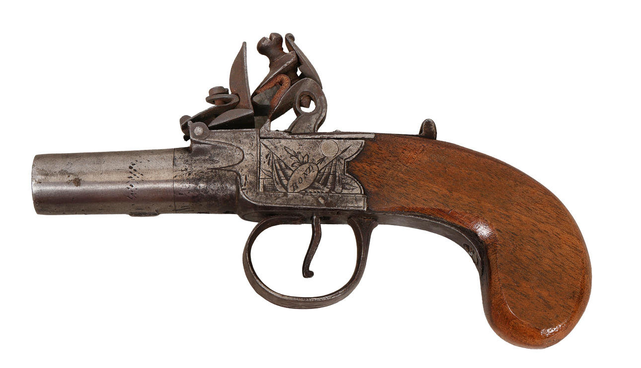 POCKET BOX-LOCK FLINTLOCK PISTOL. Weapons & Militaria - Guns & Rifles ...