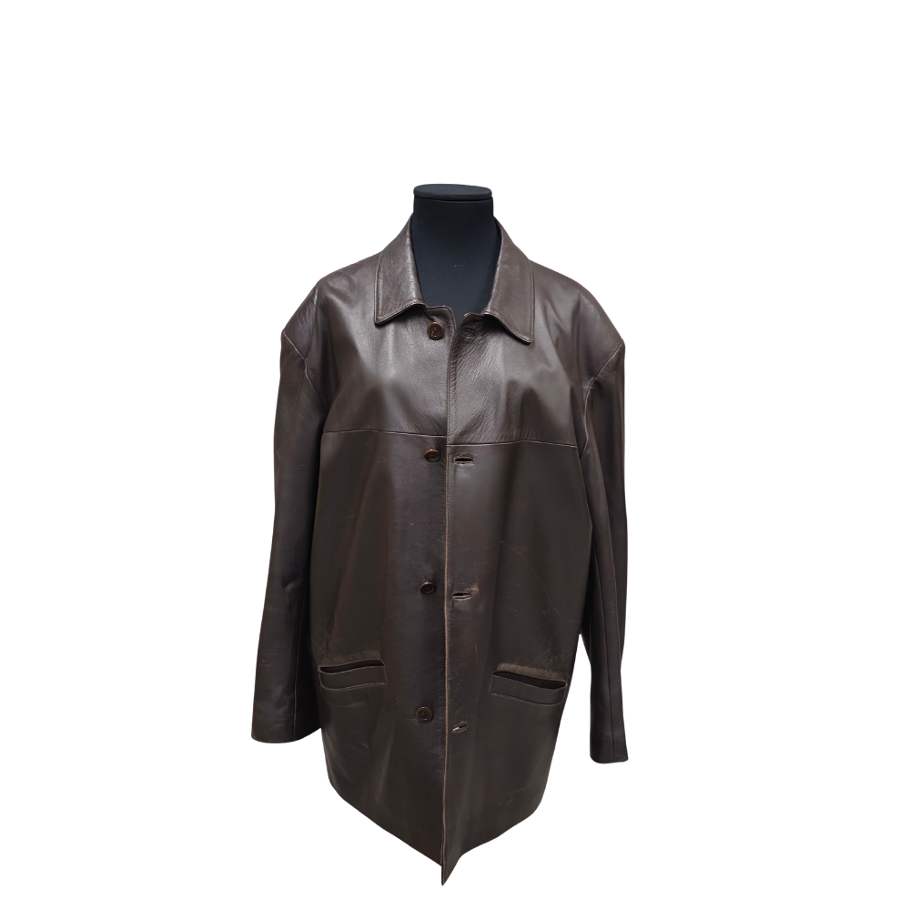 OVERSHIRT JACKET IN LEATHER. J&C.