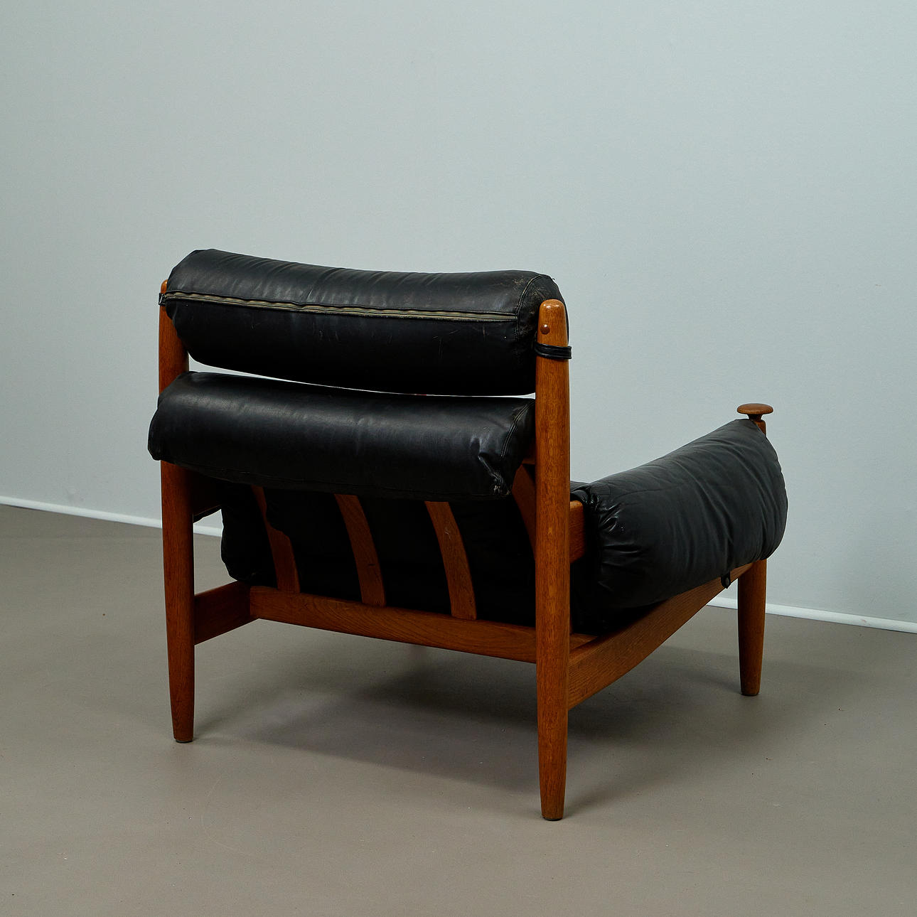 ERIC MERTHEN. Armchair/Lounge chair with stool, Ire Møbler, Sweden