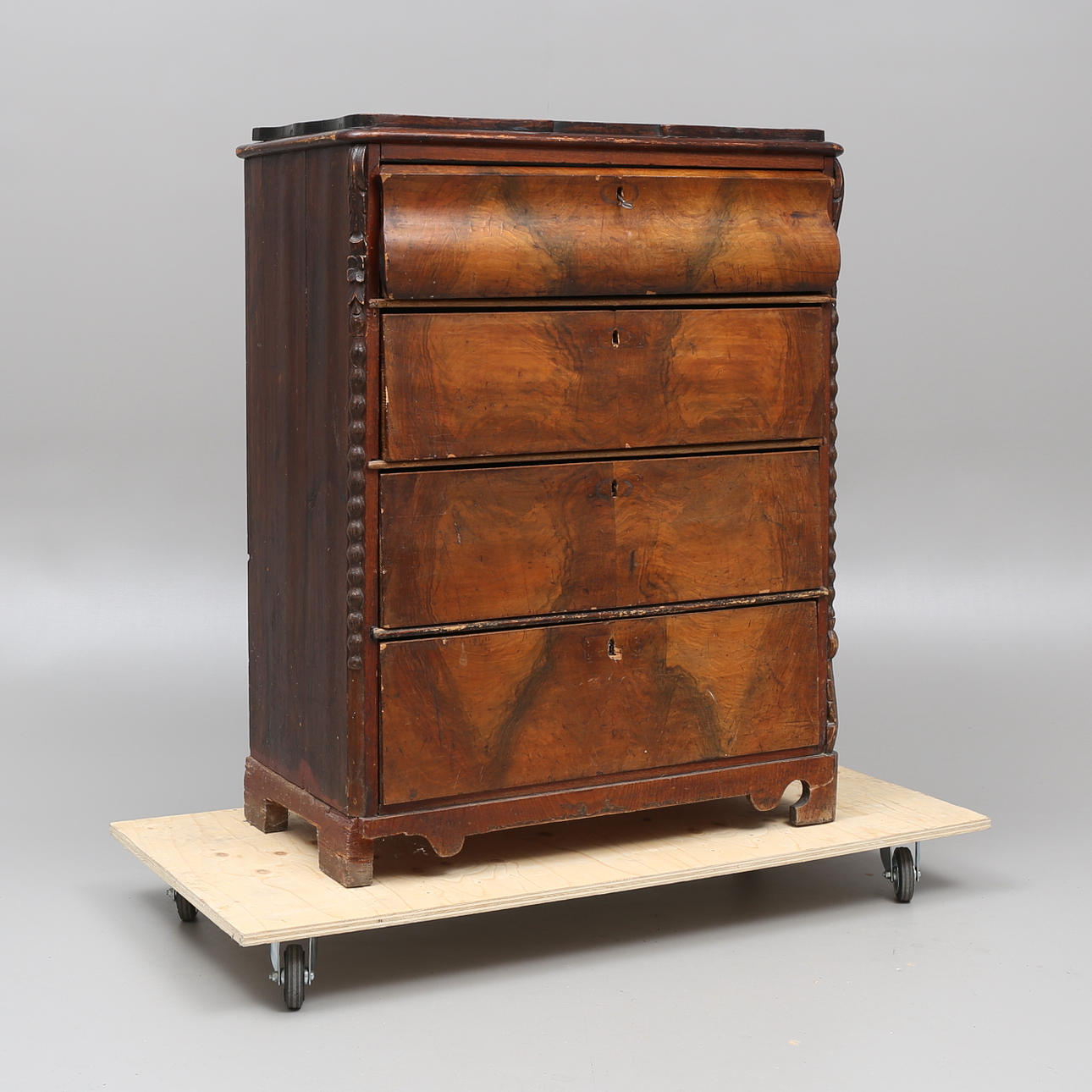 BYRÅ, 4-lådig, 1800-tal.