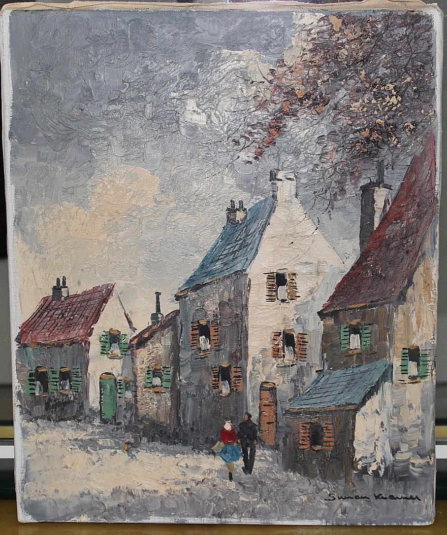 SIMON KRAMER, olja på duk, signerad.