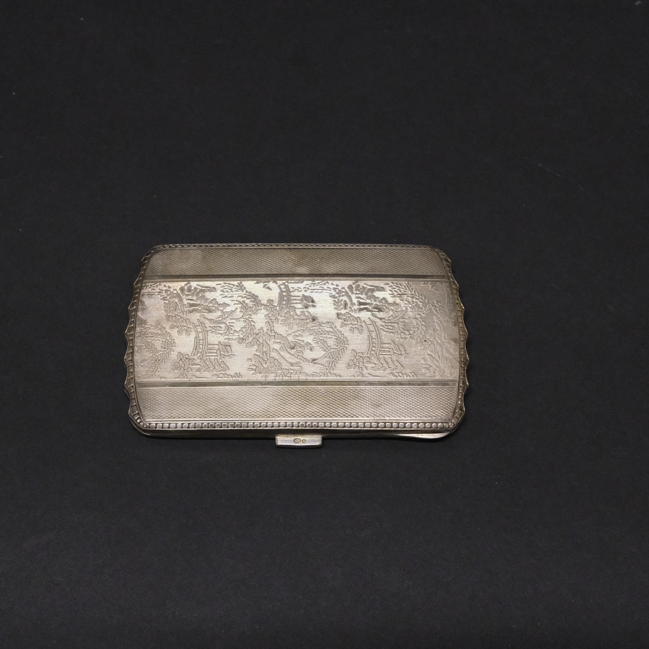 CASE, ART DECO, STERLING SILVER.