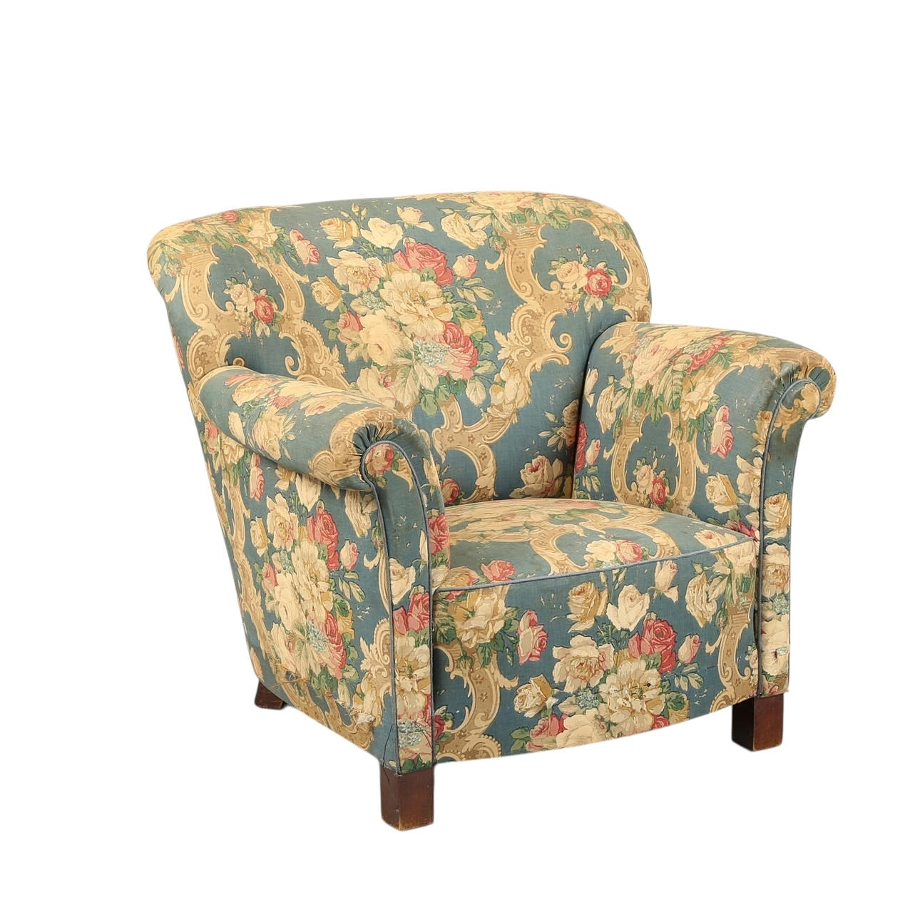 Sillón tapizado, años 30.