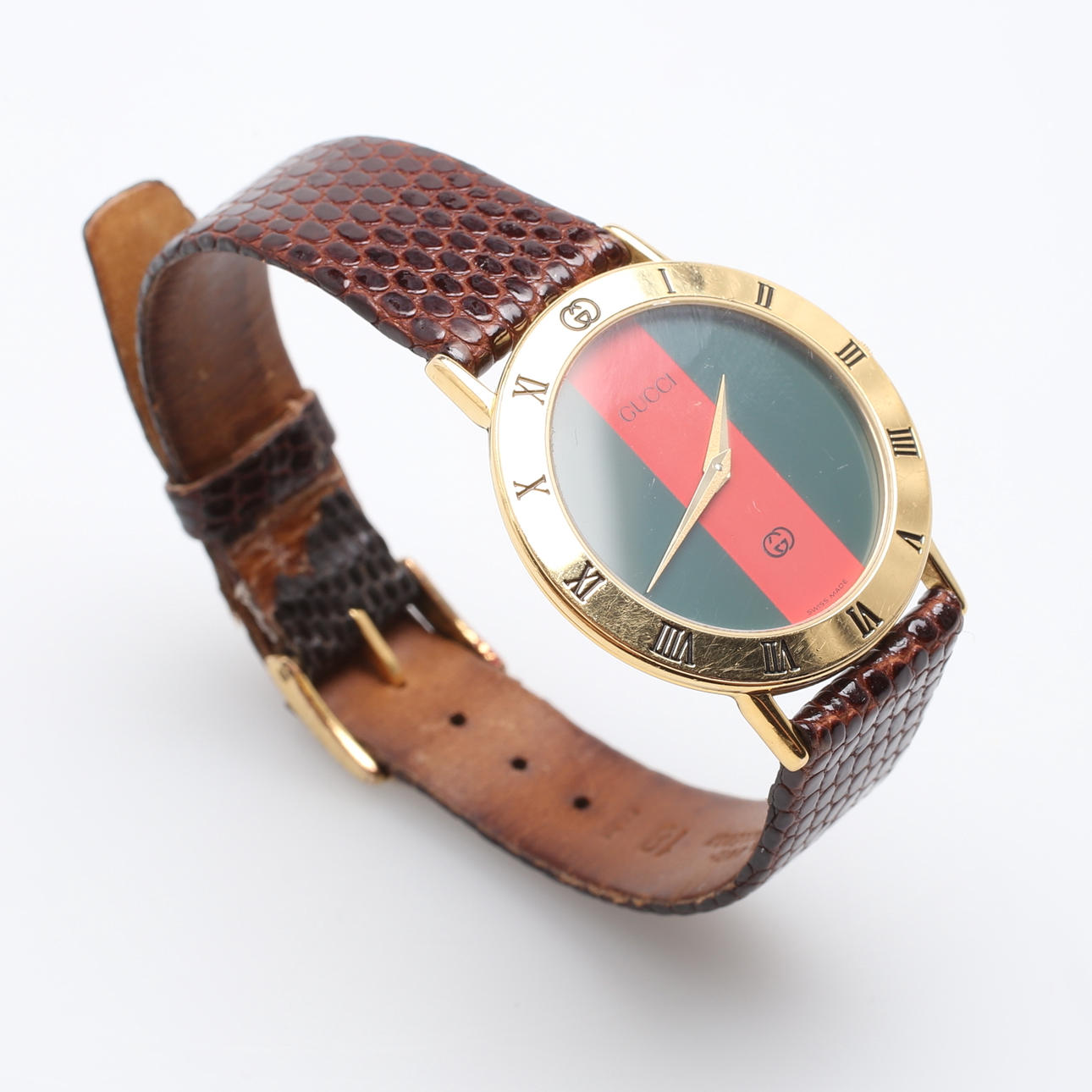 HERRARMBANDSUR, GUCCI, gulddoublé.