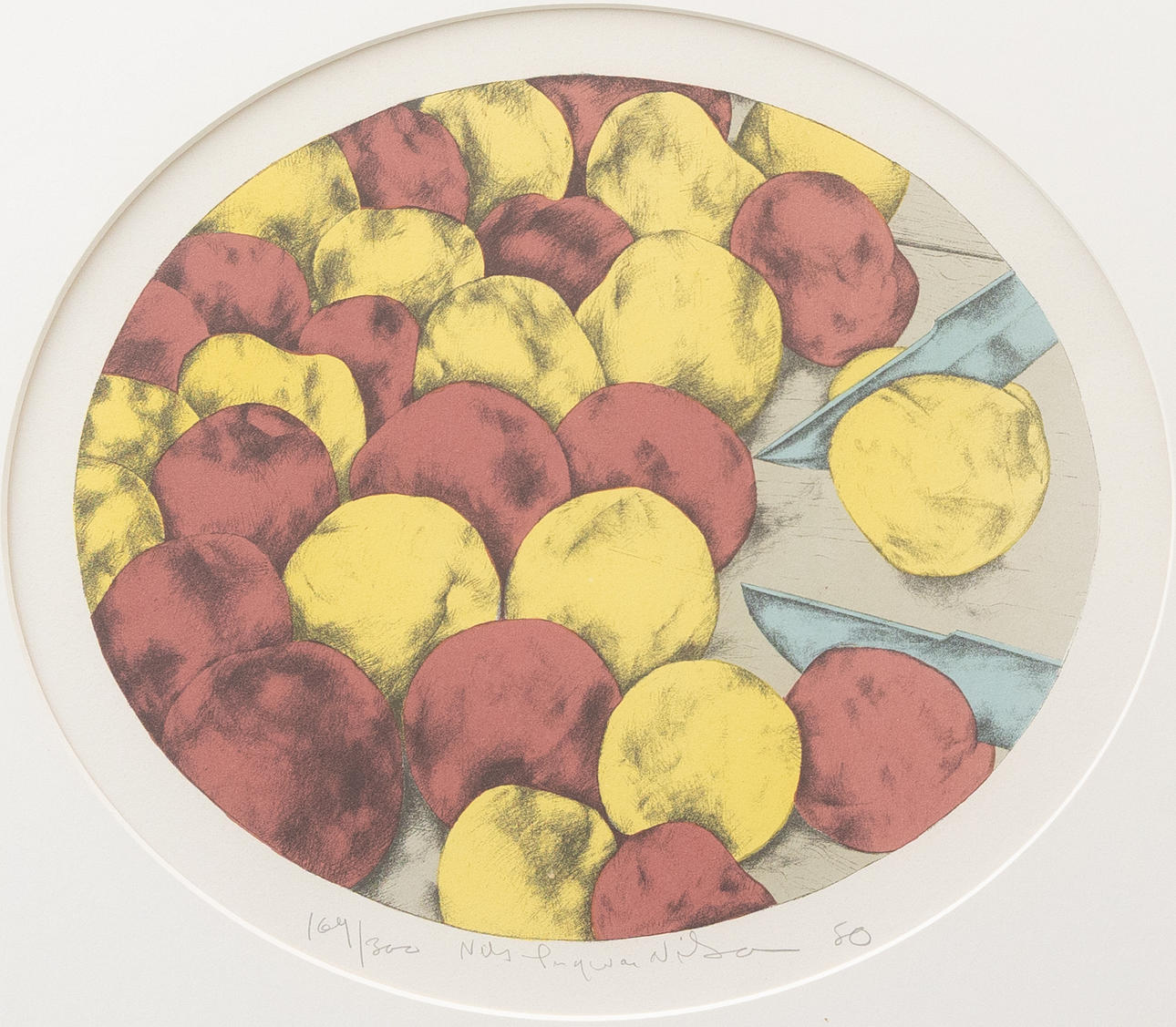 NILS INGVAR NILSSON. lithograph no. 164/300, signed and dated -80.