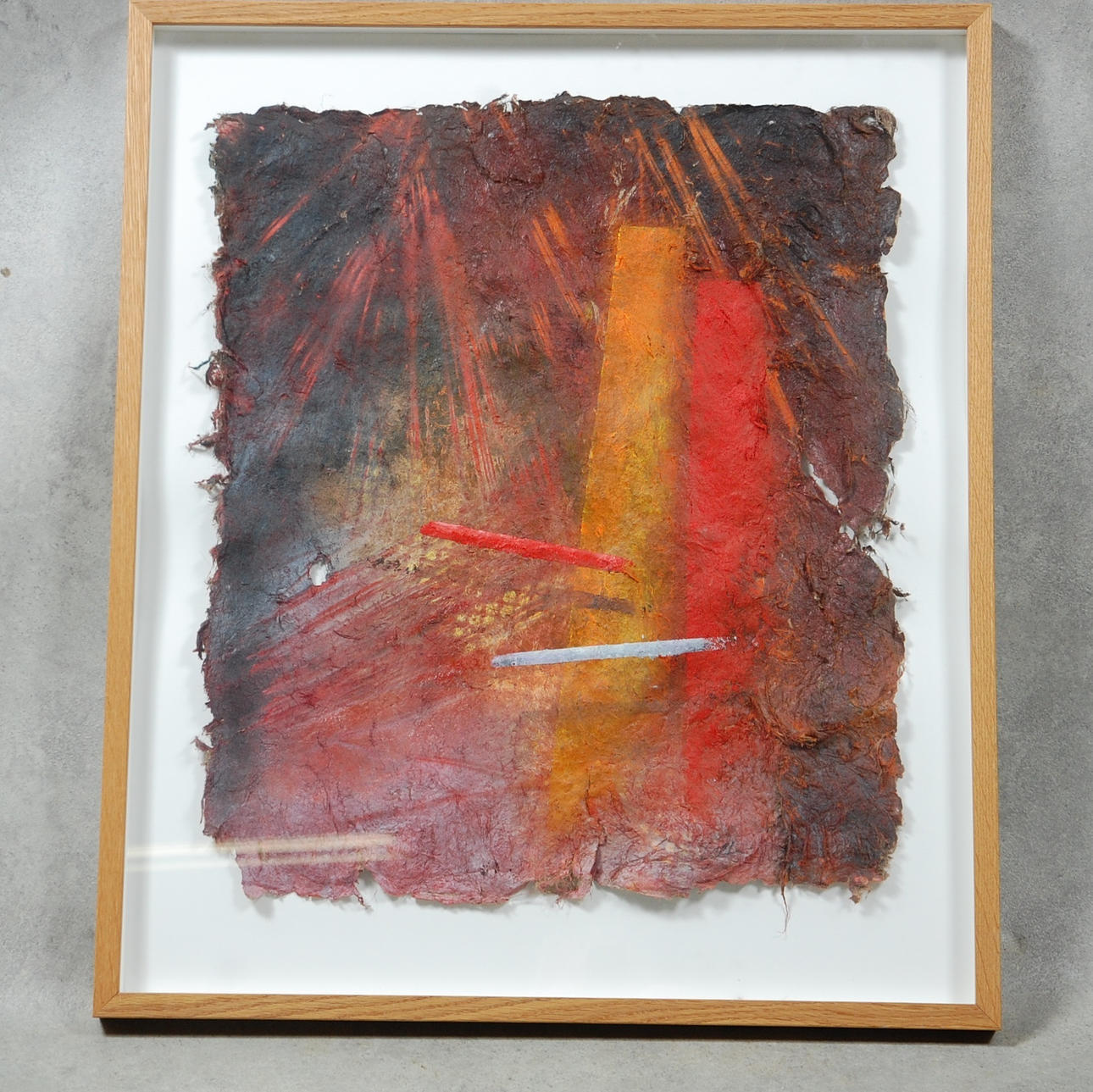 SEE EGNELL. 1946-2005, olja på papyrus.