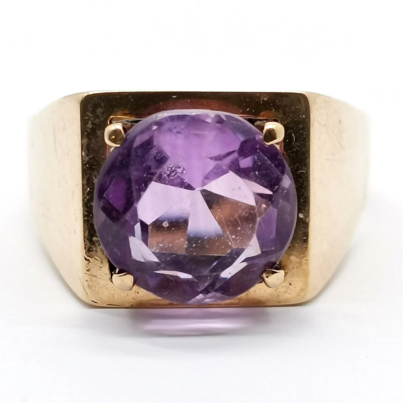 *9ct GOLD AMETHYST STONE SET RING. Jewellery & Gemstones - Rings ...