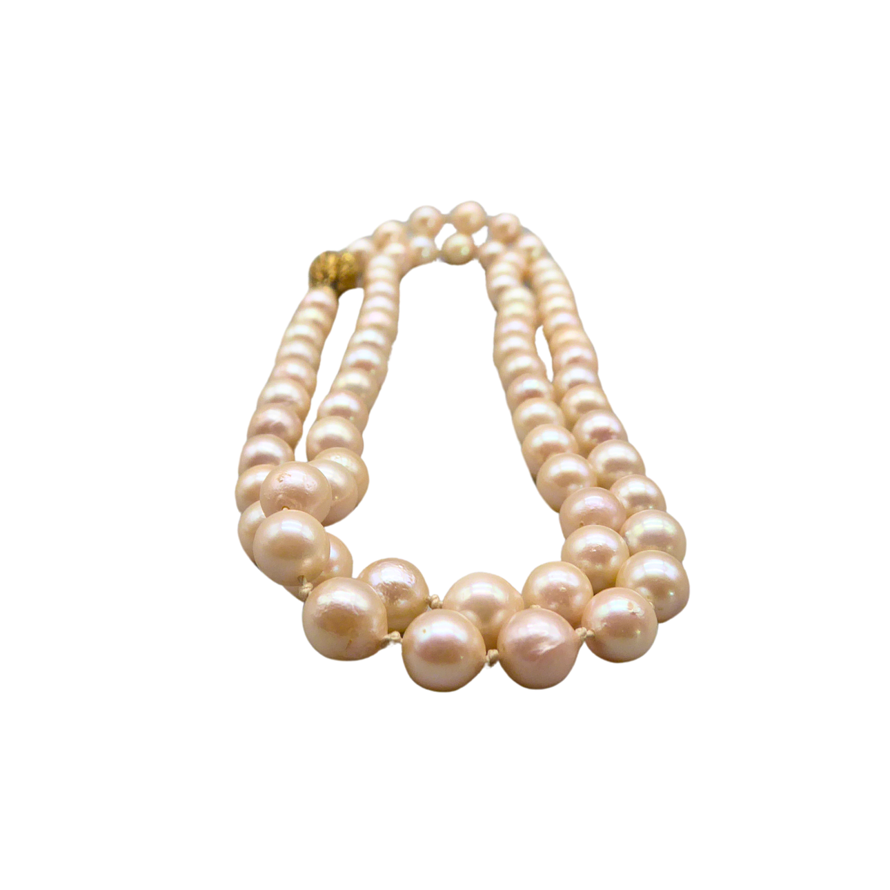 COLLAR DE PERLAS CON CIERRE DE ORO 585.