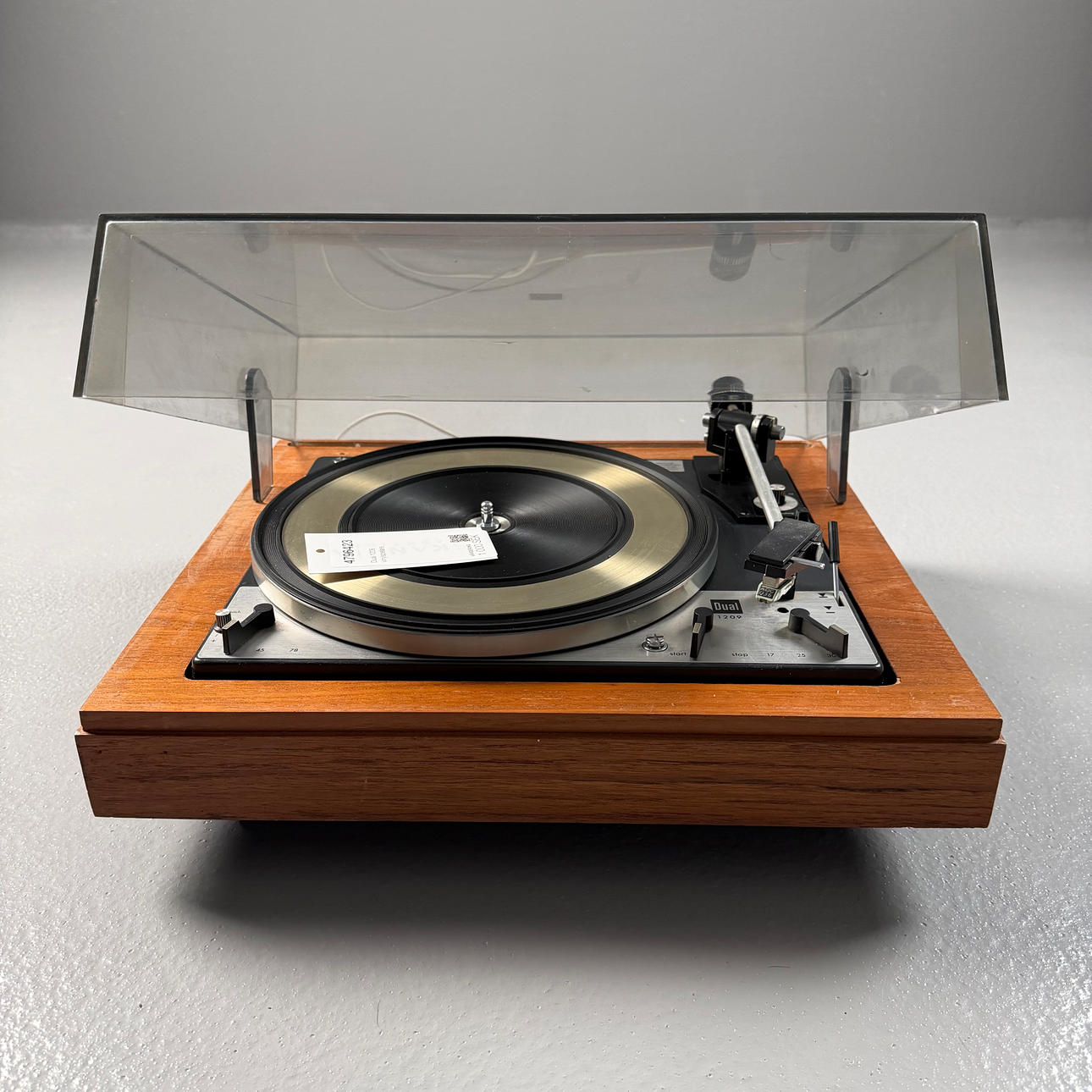 VINYLSPELARE, Dual, modell 1209, trä/ plexiglas.