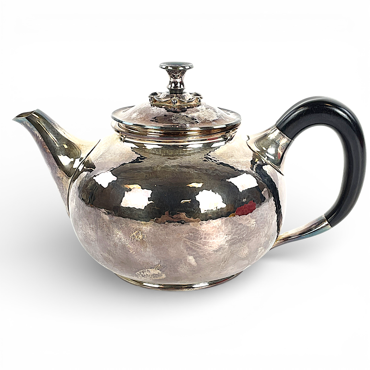 A teapot, sterling silver, Cohr, Denmark.