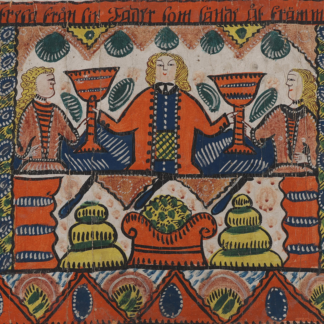 BONADSMÅLNING, SUNNERBOSKOLAN, 1800-TALETS ANDRA HÄLFT.