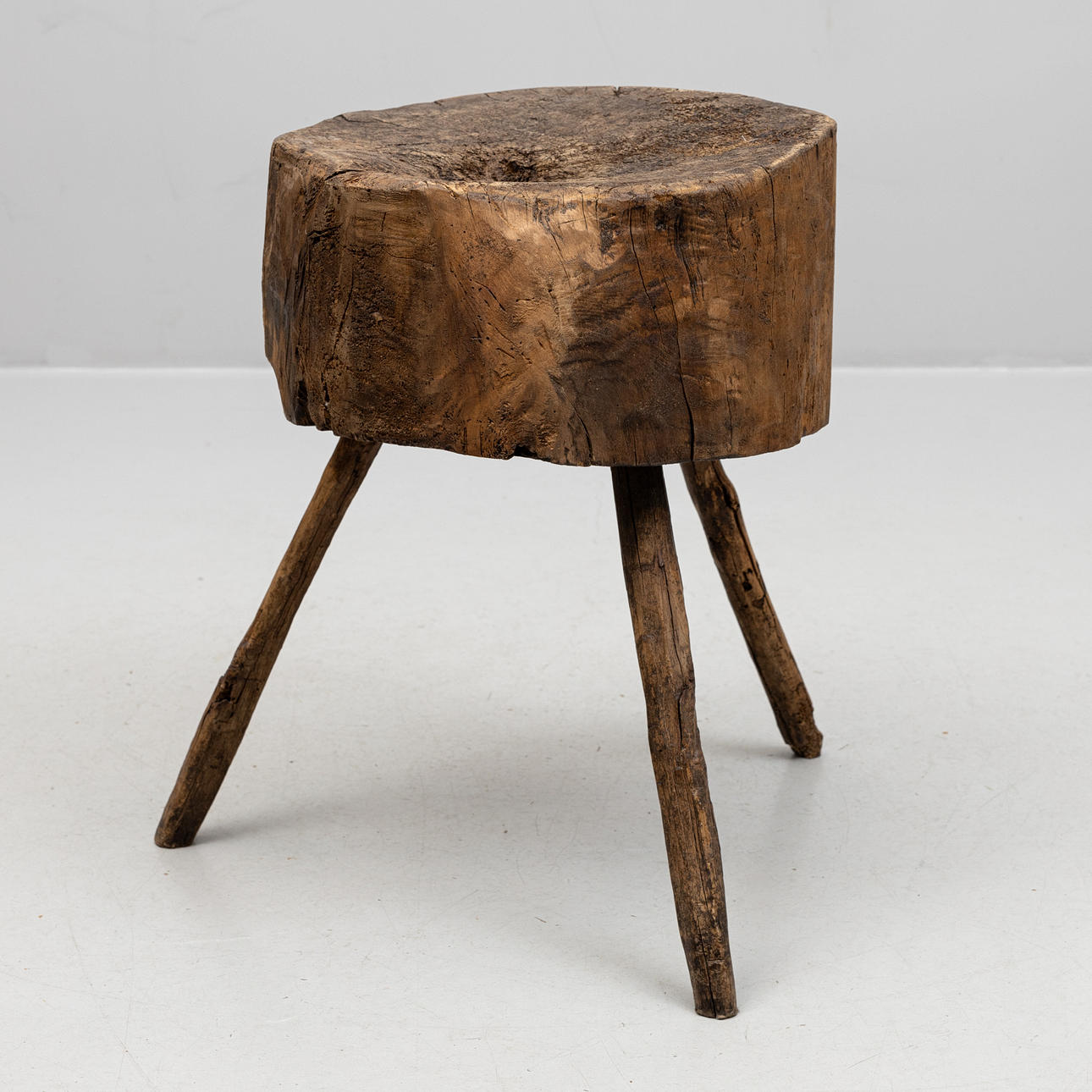 A STUBBE/BUTCHER'S TABLE, solid wood, 20th century.
