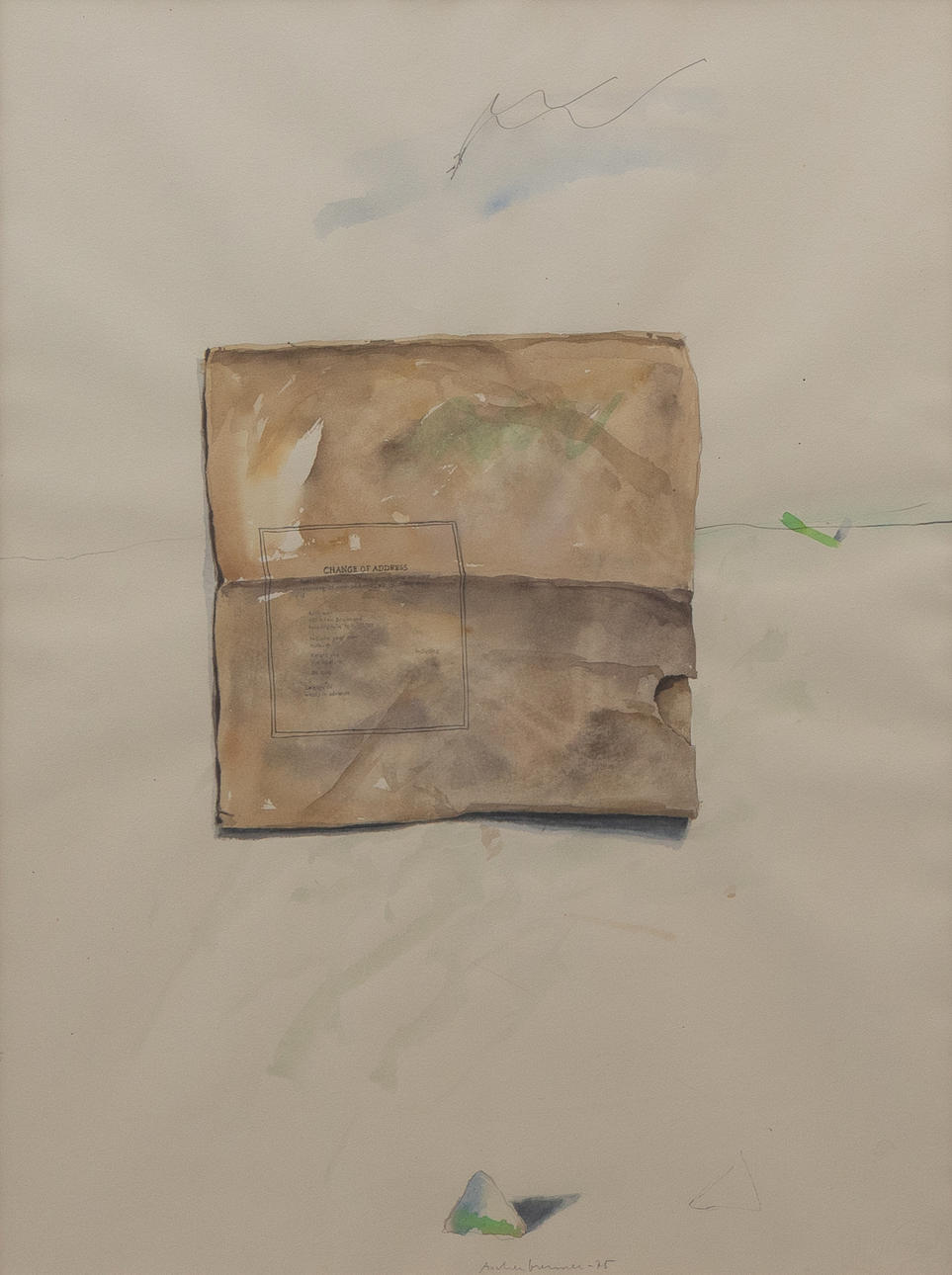 LENNART ASCHENBRENNER. Composition, lithograph, signed and dated -75.