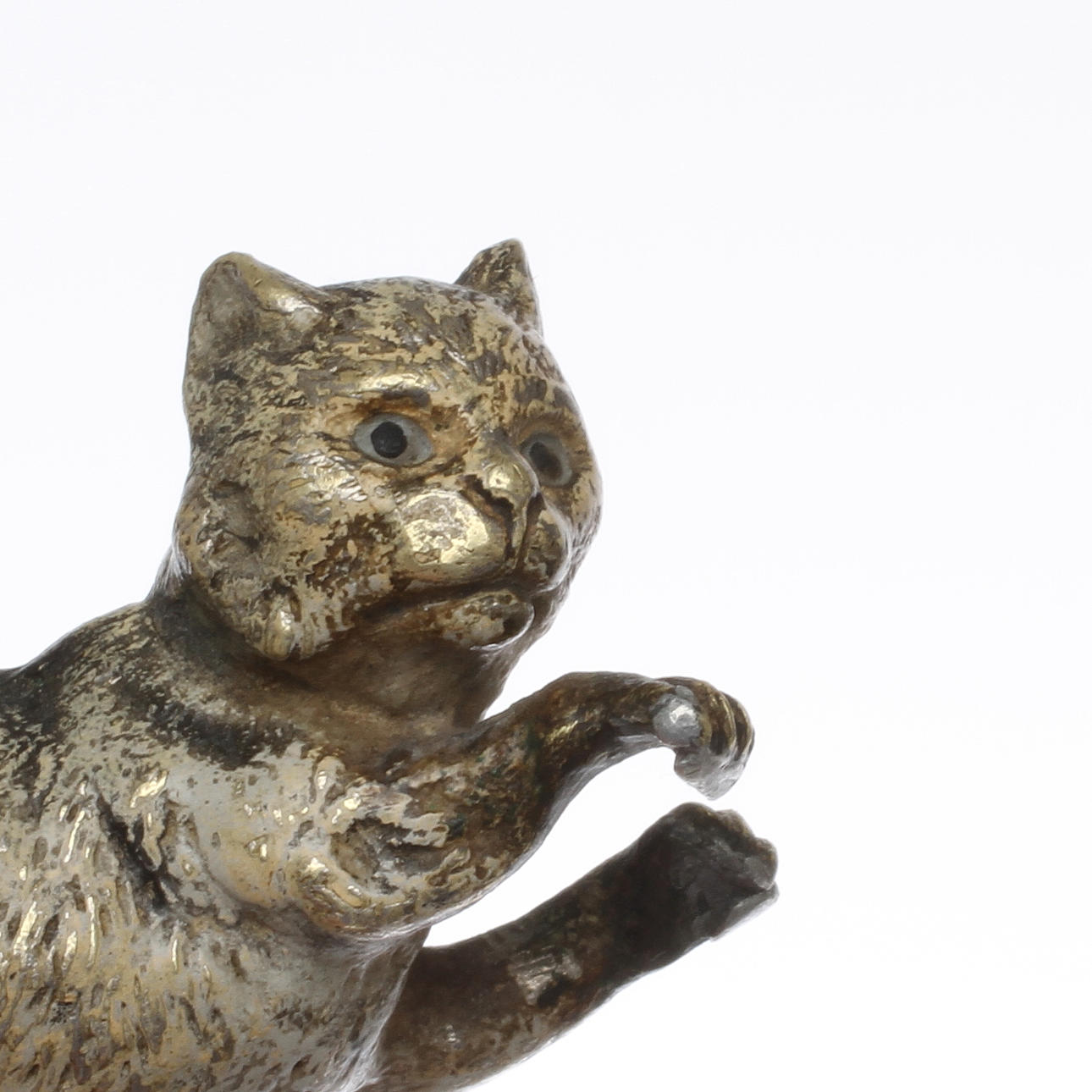 FIGURIN, Katt, brons, så kallad Wienerbrons, troligen märkt Geschutzt, 159.