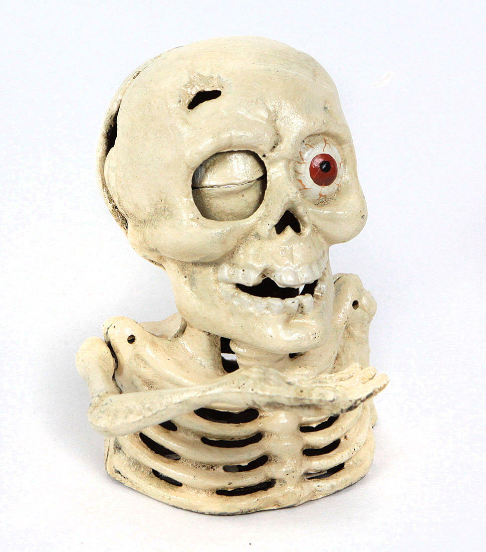 Mekanisk gjutjärn sparbössa.