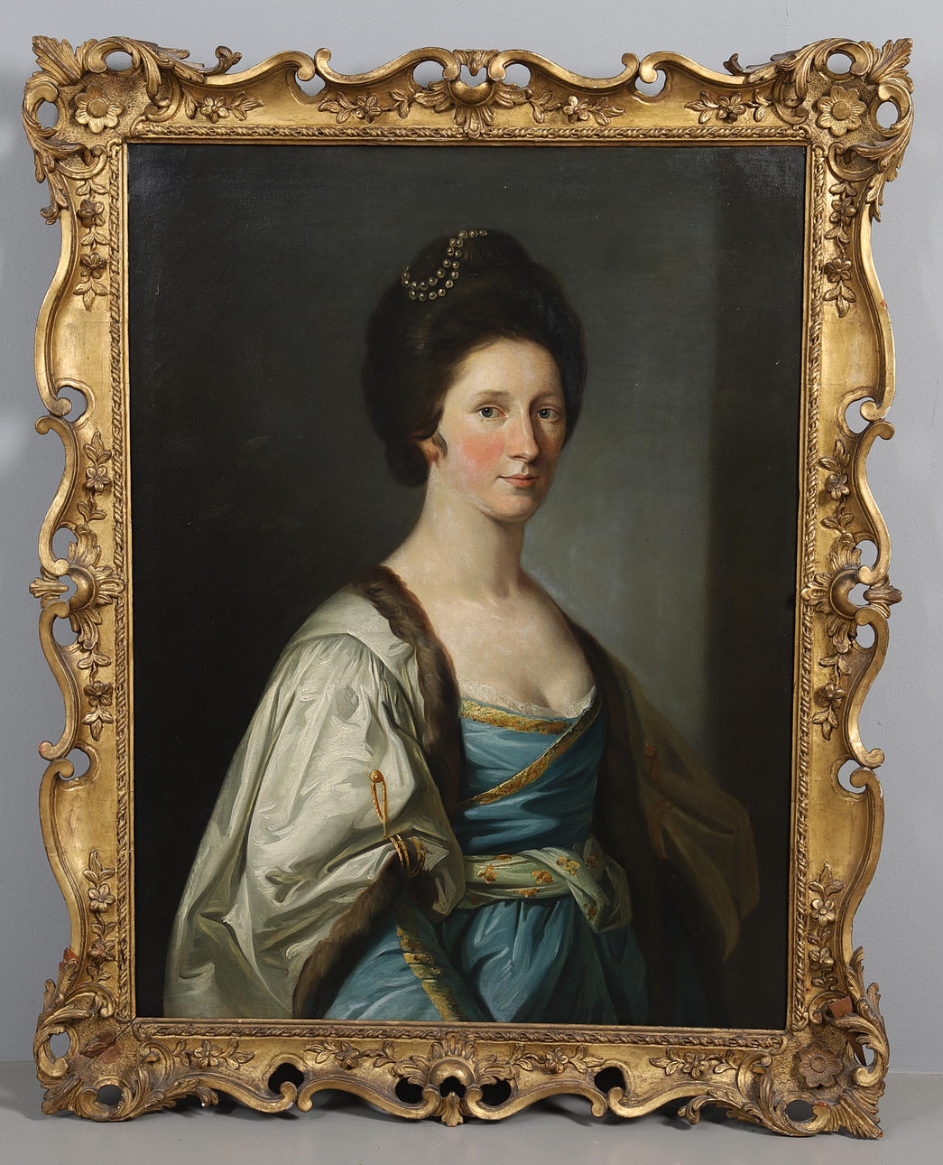 ATTRIBUTED TO FRANCIS COTES RA (1726 – 1770). PORTRAIT OF CLEMENTINA STEWART OF GRANDTULLY (c. 1730-1789).