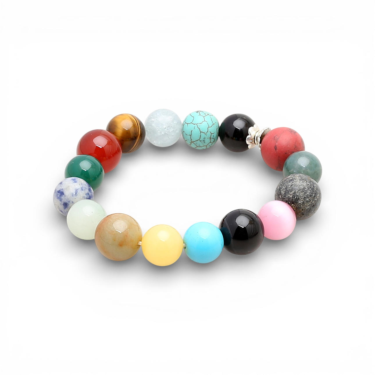Gemstones beads bracelet.