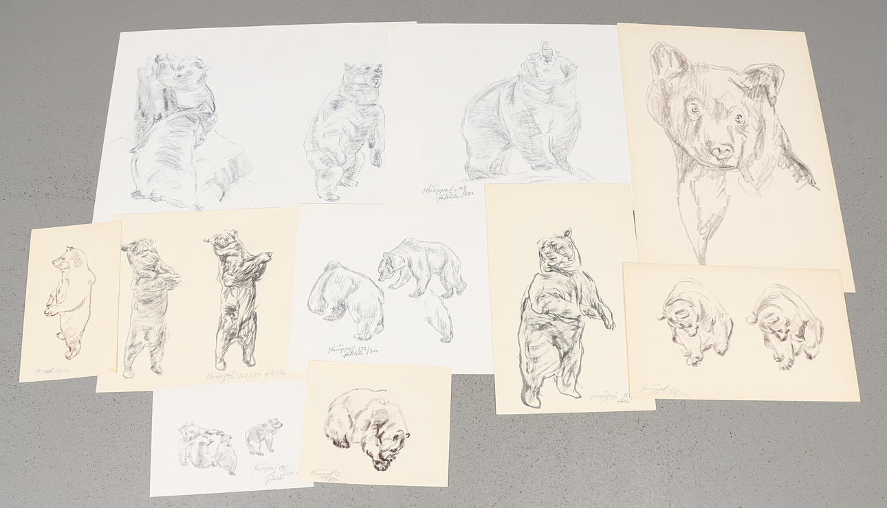 ARVID KNÖPPEL. Grafikblätter, 20 Stück.