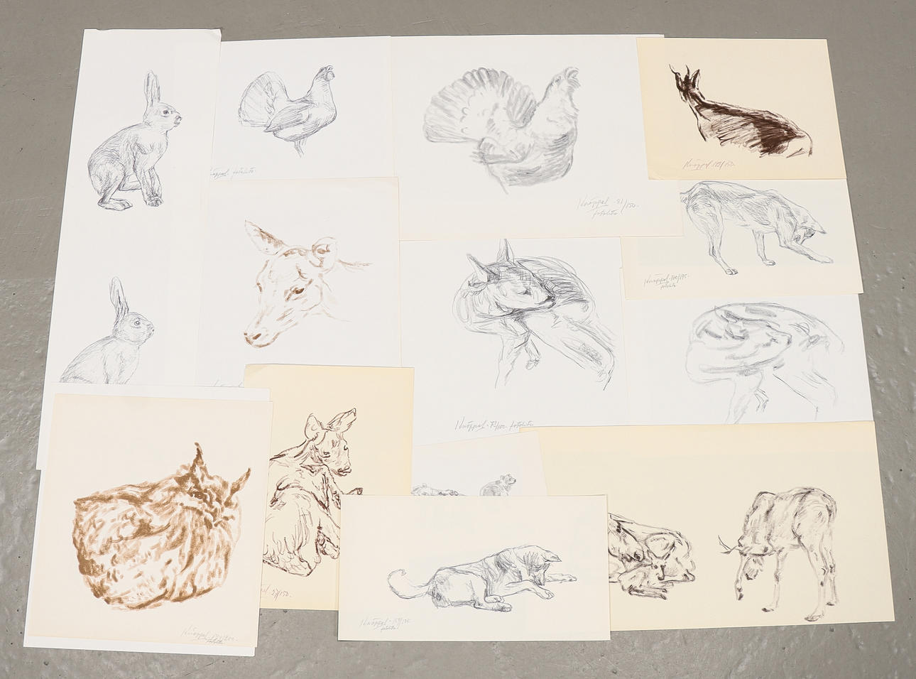 ARVID KNÖPPEL. Graphic sheets, 20 pieces.