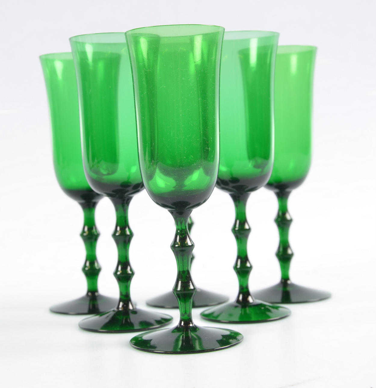 CHAMPAGNEGLAS, 6 stycken, "Salut", Simon Gate, Orrefors.