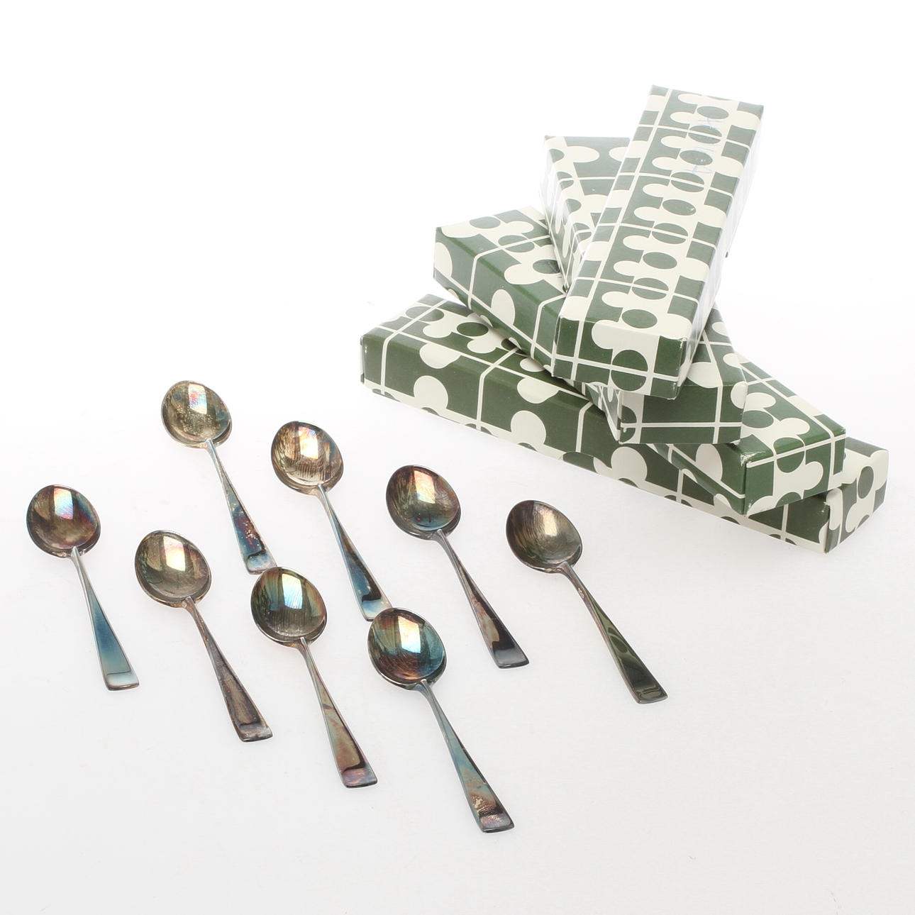 KAFFESKEDAR, silver, modell "Sten Sture", MGAB.