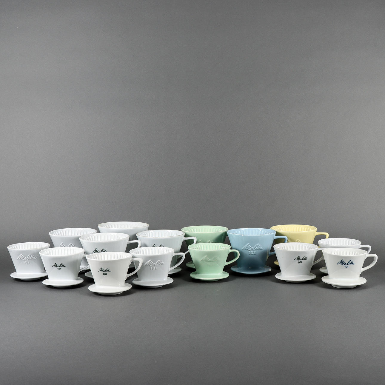 FILTERHÅLLARE 15 stycken, porslin, Melitta.