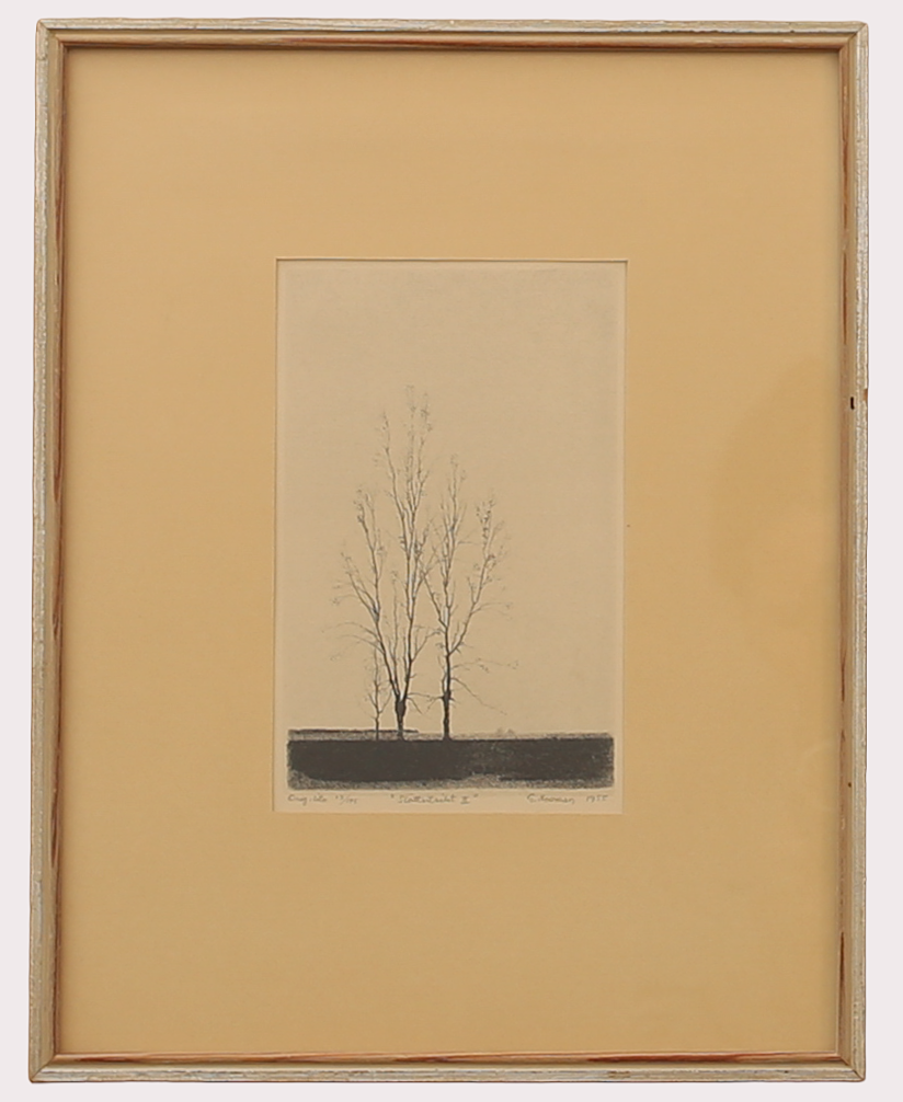 GUNNAR NORRMAN. Lithograph, “Plain view II”, signed, numbered 15/175, dated 1955.